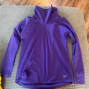 Nike Deep Purple High-Collar Top